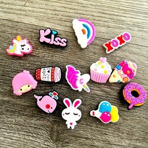 Random assortment of clog charms 10 pc mystery box